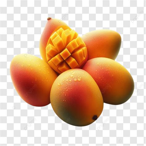 Yellow Mangos Juicy Sweet Fresh Fruit Png Transparent Image And