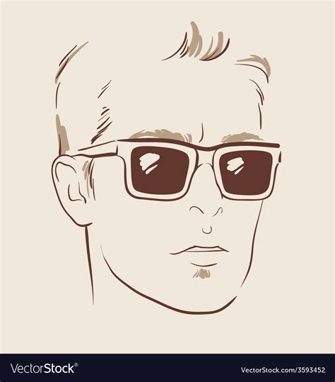 Man In Glasses Eps 10 Royalty Free Vector Image