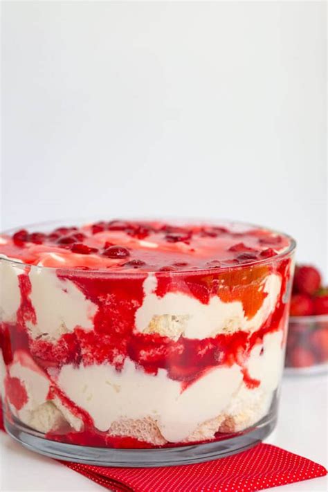 Strawberry Angel Food Trifle Cookie Dough And Oven Mitt