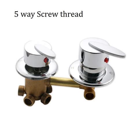 MTTUZK Shower Room Wall Mounted Hot And Cold Faucet Mixing Valve Ways Shower Mixer Faucets