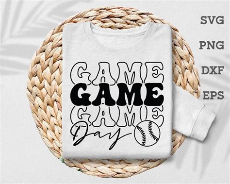 Game Day SVG Game Day Baseball SVG, Game Day PNG, Softball Svg, Game Day Shirt Svg, Baseball ...