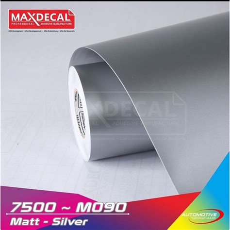 Jual STICKER SKOTLET ORACAL MAXDECAL 45CM X 15M 7500 M090 SILVER MATT