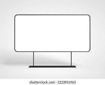 White Screen Led Tv Television Floated Stock Photo 2437051397