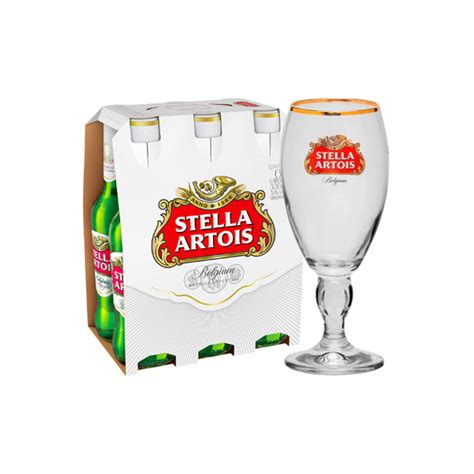 Cerveja Stella Artois Long Neck 330ml Taça Stella Artois 330ml