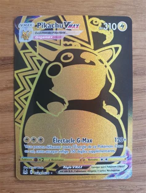 CARTE POKEMON PIKACHU Vmax Gold Tg29 Tg30 EB11 Origine Perdu Neuf FR