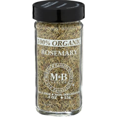 Morton And Bassett Spices 100 Organic Rosemary 0 8 Oz