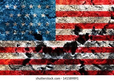 Usa Flag Painted On Crumpled Paper Stock Photo Edit Now