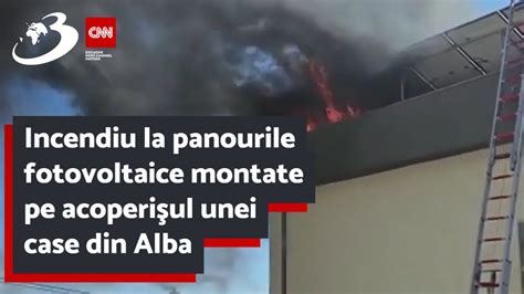 Incendiu La Panourile Fotovoltaice Montate Pe Acoperi Ul Unei Case Din