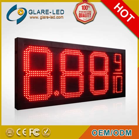 Outdoor Led Screen Gas Price Signage Gas Station Panel Digital Sign