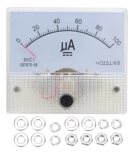 Medidor De Corrente Analógico 85c1 Dc 0 100ua Amperímetro