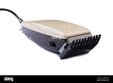 Electric hair clipper on white background Stock Photo - Alamy