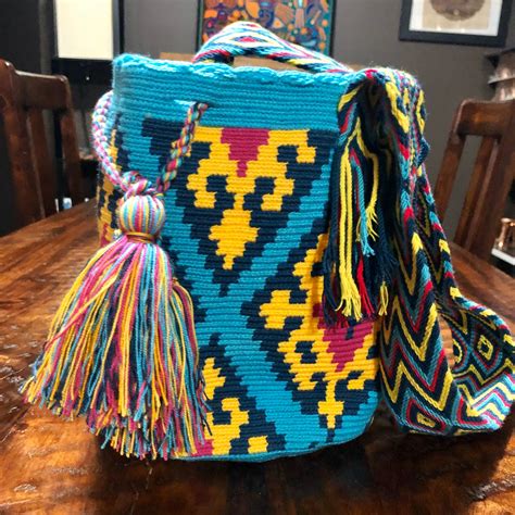 Authentic Wayuú Double Thread Mochila Bag from Colombia