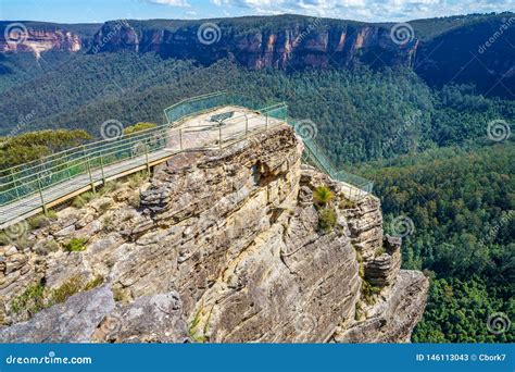 Pulpit Rock Lookout Blue Mountains National Park Australia 47 Stock