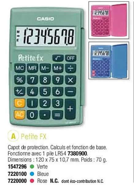 Promo Petite Fx Casio Chez Plein Ciel