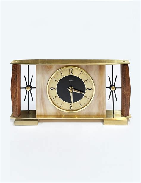 Metamec 1960s Mantle Clock Art Deco Style Battery Powered Etsy