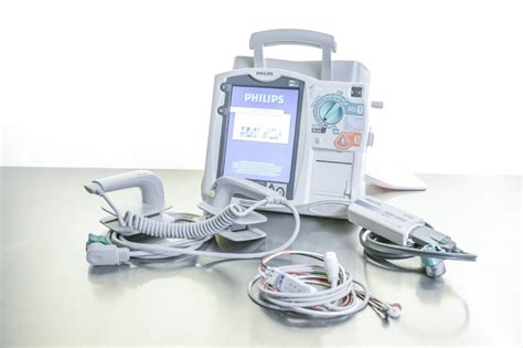 Philips Heartstart MRx 3 Lead ECG Pacing Printer M3543a Hard Paddles