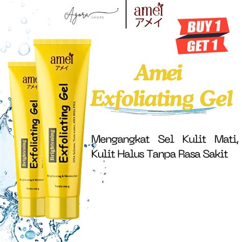 Jual Buy 1 Get 1 Amei Exfoliating Gel Mengangkat Sel Kulit Mati Bisa