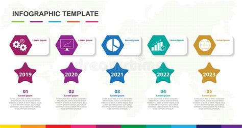 Infographic Schablone F R Gesch Ft Schritte Zeitachsediagramm Vektor