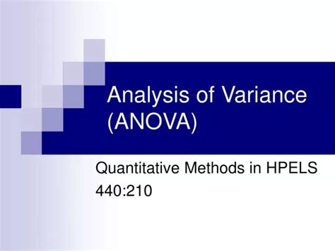 Ppt Analysis Of Variance Anova Powerpoint Presentation Free Download Id 6806434