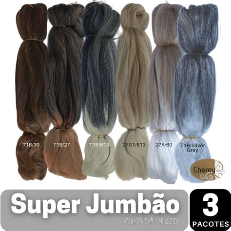 Kit Pacotes Super Jumbo Cherey Gramas Cores Ombr S Donna Bella