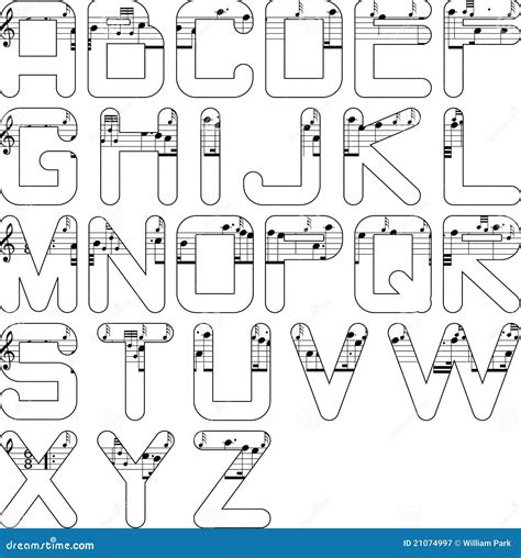 Alphabet Music Stock Illustration Illustration Of Entertainment 21074997