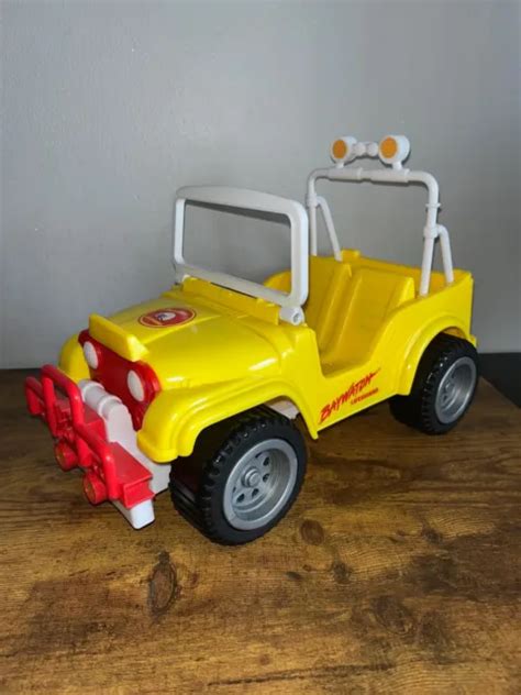 BARBIE DOLL BAYWATCH Lifeguard Jeep Mattel 1987 Vintage Rare Vehicle ...