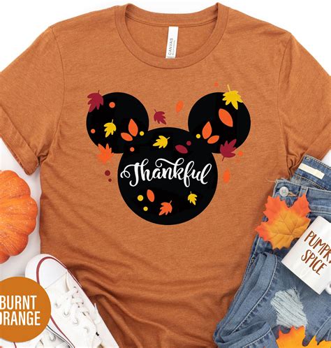 Disney Thanksgiving Mickey T Shirt Festive Holiday Apparel