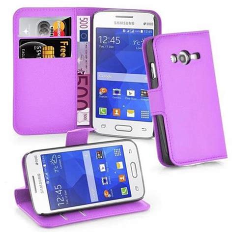 Pokrowiec Do Samsung Galaxy Ace Lite W Fioletowy Mangan Etui Portfel