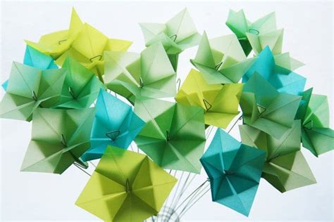 I Lovethis Sea Gemz Translucent Origami Flower Bouquet Paper Art Diy Origami Paper Art