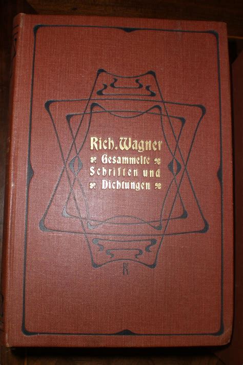 Gesammelte Schriften Und Dichtungen By Richard Wagner Bon Couverture