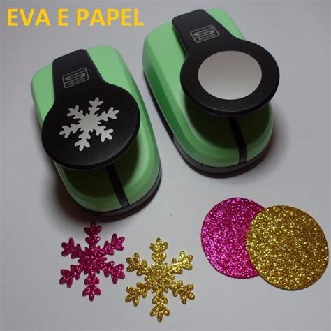 Furadores Eva Scrapbook Floco Neve Circulo Cm Mm Em Promo O