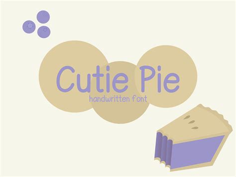 Cutie Pie Font By Thkepler Creative Fabrica