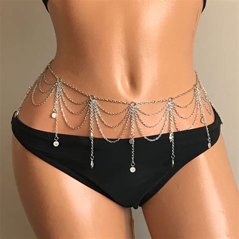 Belly Chain Body Chain Body Jewelry Waist Chain Chain Etsy