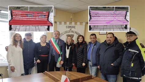 Inaugurate A Castelluccio Valmaggiore Panchine Rossa E Rosa