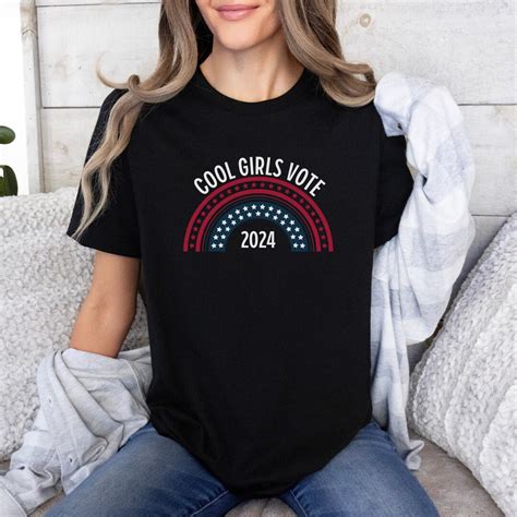 Womens Presidental Election 2024 Shirt Cool Girls Vote Funny Usa