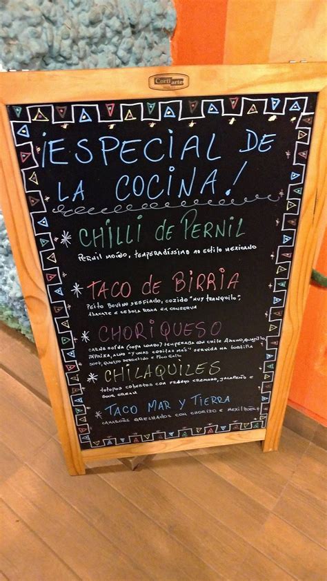 Menu Em Viva Zapata Restaurante Mexicano Atibaia