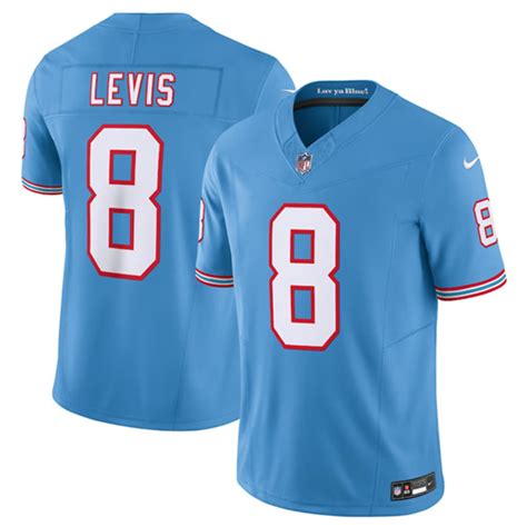 Men's Tennessee Titans #8 Will Levis Light Blue 2023 F.U.S.E. Vapor ...