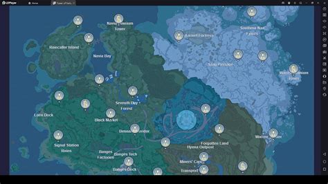 Guide To The Tower Of Fantasy Interactive Maps And Gold Nucleus Locations Game Guides Ldplayer