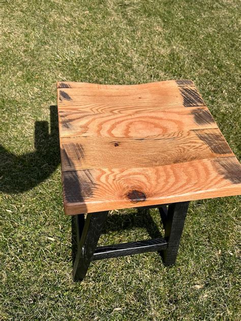 Amish Handcrafted Reclaimed Wood Swivel Bar Stools Free Etsy