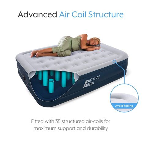 Active Era Premium Queen Size Air Mattress Elevated Inflatable Air