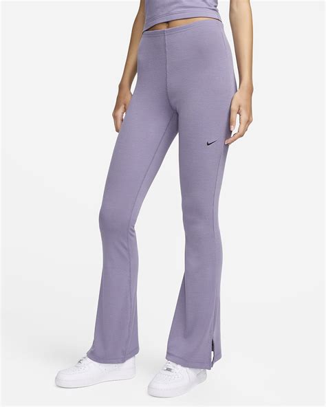 Nike Sportswear Chill Knit Womens Tight Mini Rib Flared Leggings Nike Za