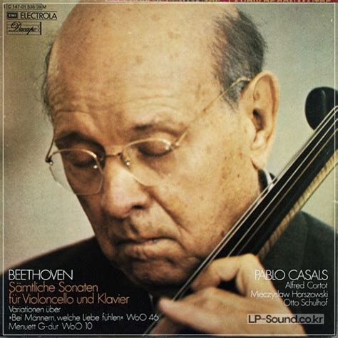 PABLO CASALS COMPLETE CELLO SONATAS BEETHOVEN CORTOT 1STPRESS HMV 2LP