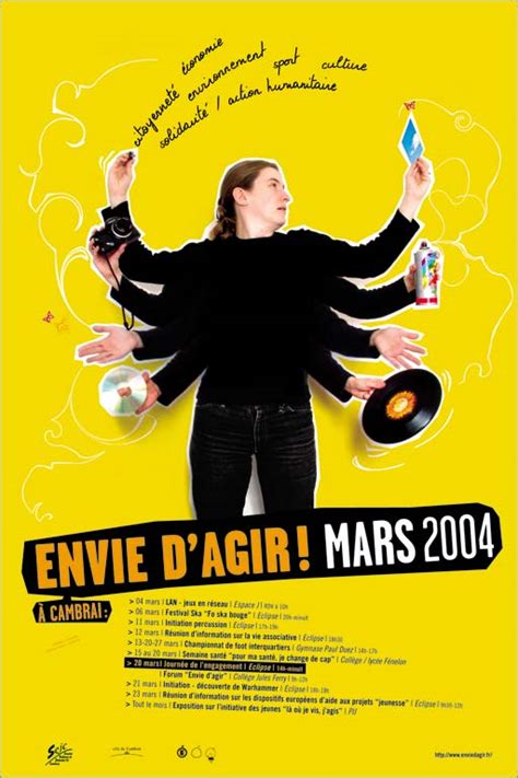 graphiste pour levenement envies dagir affiches flyers invitations