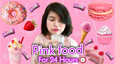 I Only Ate Pink Food For Hours Challenge Gone Yummy