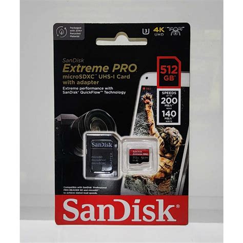 Sandisk Extreme Pro Memory Card K Microsd Card Uhs I A Class Gb