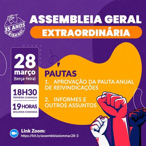 Assembleia No Dia Aprovar A Pauta Anual De Reivindica O Do