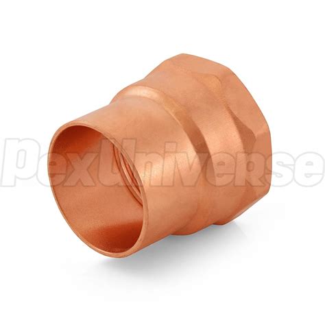 1 1 2 Copper X Female Threaded Adapter Fitting PexUniverse