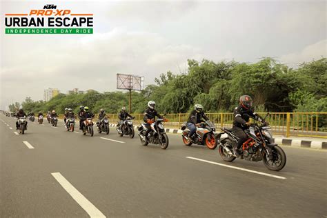 Ktm Pro Xp Conducted Independence Day Ride Across Towns In India