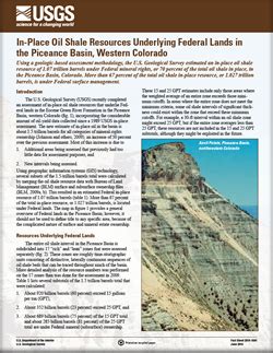 Usgs Fact Sheet In Place Oil Shale Resources Underlying