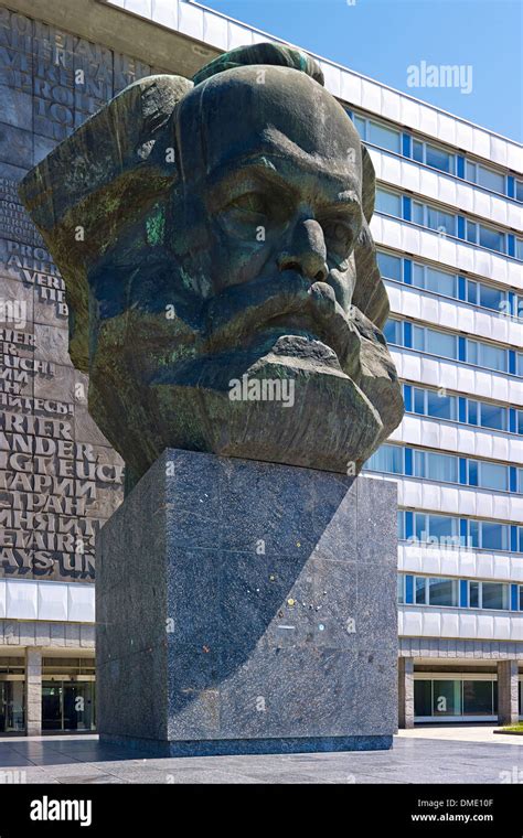 Karl Marx Monument In Chemnitz Saxony Germany Stock Photo Alamy